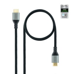 Nanocable Cable HDMI 2.1 Certificado ULTRA HIGH SPEED A/M-A/M, Negro, 1.5 m