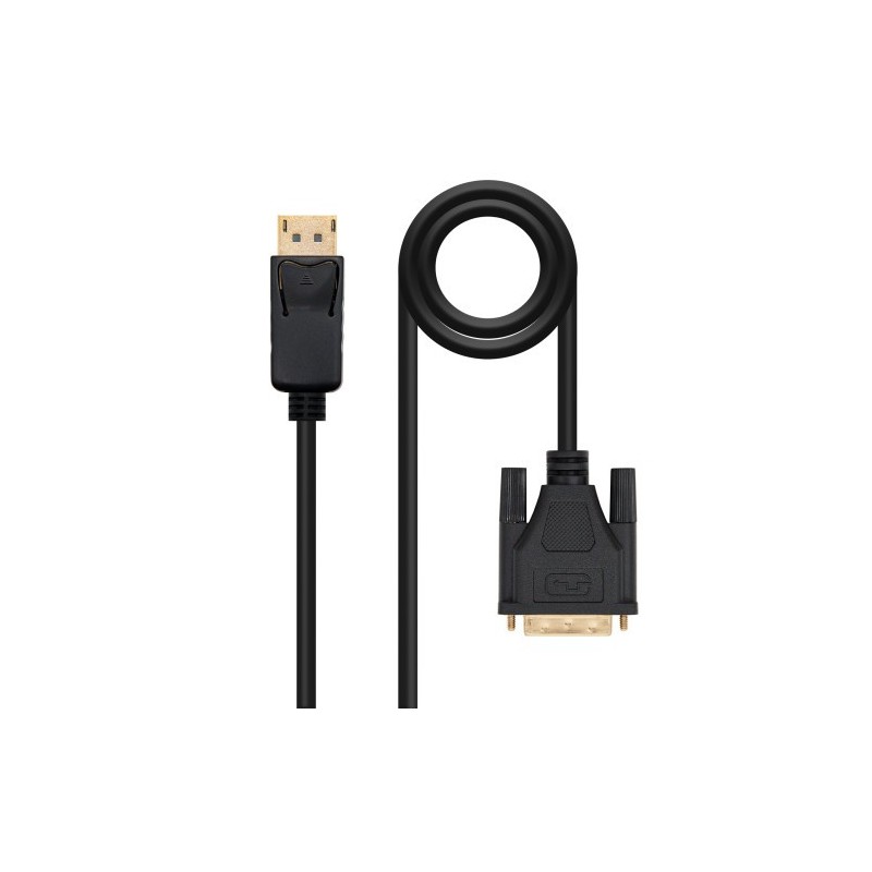 Nanocable Cable Conversor DisplayPort a DVI, DP/M - DVI/M, Negro, 1 m