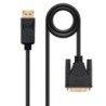 Nanocable Cable Conversor DisplayPort a DVI, DP/M - DVI/M, Negro, 1 m