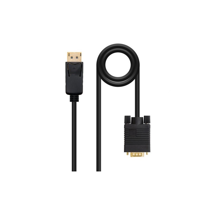 Nanocable Cable Conversor DisplayPort a VGA, DP/M - VGA/M, Negro, 1 m