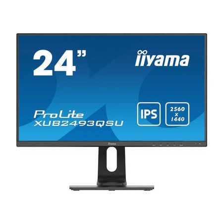 iiyama ProLite XUB2493QSU-B1 pantalla para PC 60,5 cm (23.8") 2560 x 1440 Pixeles Wide Quad HD LED Negro