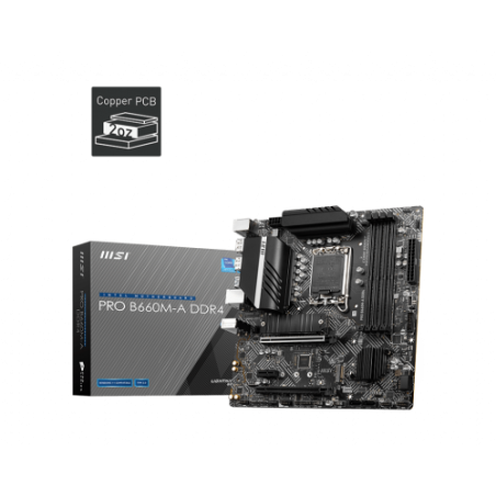 MSI PRO H610M-G DDR4 placa base Intel H610 LGA 1700 micro ATX