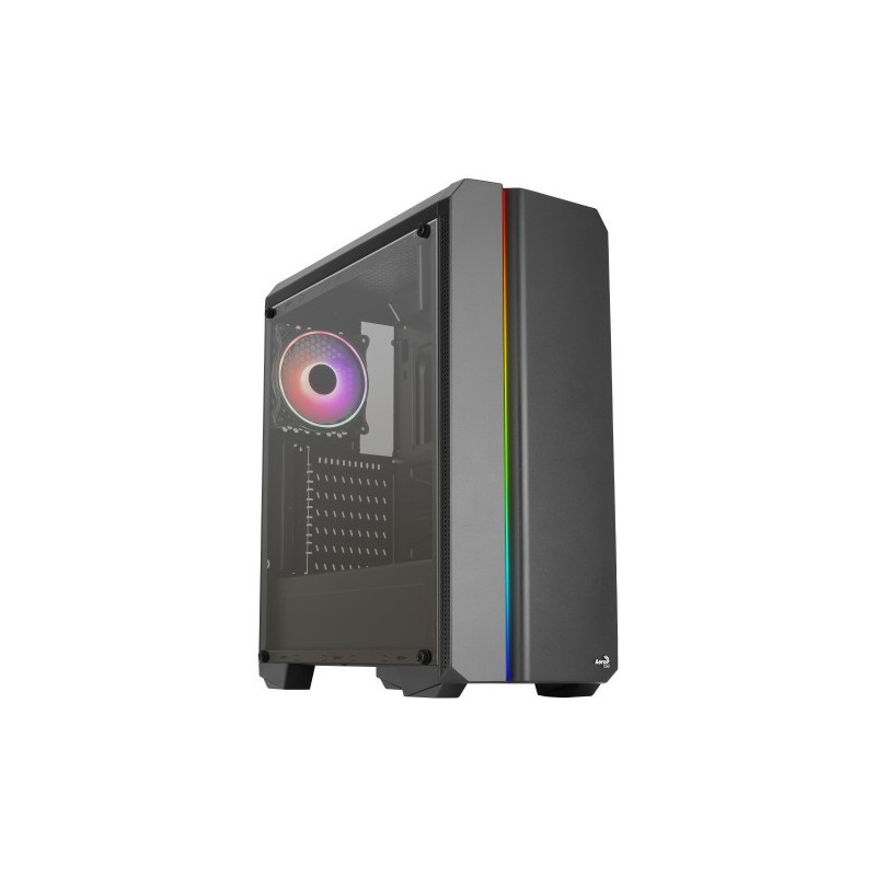 Aerocool GENESISV2BK Caja PC ATX Panel Frontal LED ARGB Ventilador ARGB 12cm Negro