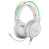 Mars Gaming MHRGBW Auriculares Chroma RGB Flow Micrófono Sonido Espacial Blanco