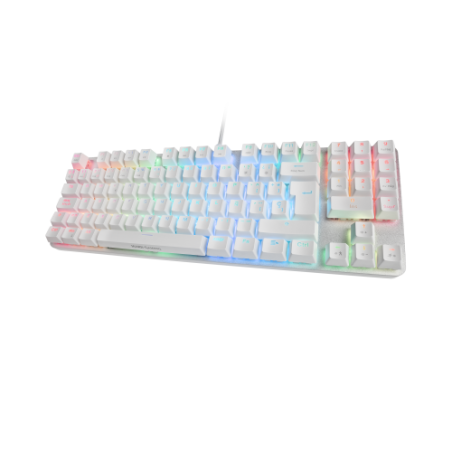 Mars Gaming MKREVOPRO Blanco, Teclado Gaming Mecánico TKL + Pad Numérico, Español