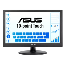 ASUS VT168HR 39,6 cm (15.6") 1366 x 768 Pixeles Multi-touch Negro