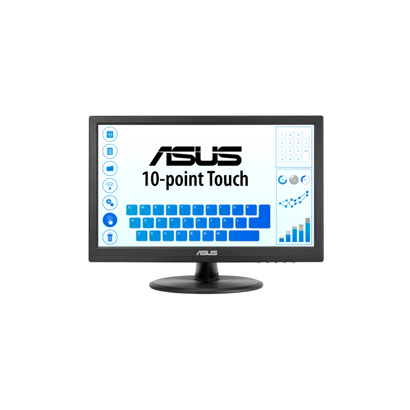 ASUS VT168HR 39,6 cm (15.6") 1366 x 768 Pixeles Multi-touch Negro