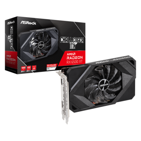 Asrock Challenger RX 6500 XT ITX 4GB AMD Radeon RX 6500 XT GDDR6
