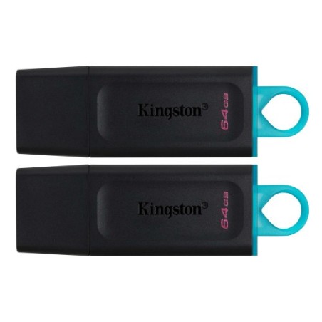 Kingston Technology DataTraveler Exodia unidad flash USB 64 GB USB tipo A 3.2 Gen 1 (3.1 Gen 1) Negro