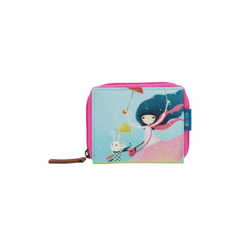 BILLETERO PEQUEÑO KORI KUMI – UNDER MY UMBRELLA SANTORO 89393410890