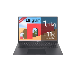 LG Gram 16Z95P-G.AA79B ordenador portatil Portátil 40,6 cm (16") WQXGA Intel® Core™ i7 16 GB LPDDR4x-SDRAM 512 GB SSD Wi-Fi 6 (802.11ax) Windows 11 Home Negro
