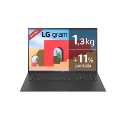 LG Gram 17Z95P-G.AA78B ordenador portatil Netbook 43,2 cm (17") WQXGA Intel® Core™ i7 16 GB LPDDR4x-SDRAM 512 GB SSD Wi-Fi 6 (802.11ax) Windows 11 Home Negro
