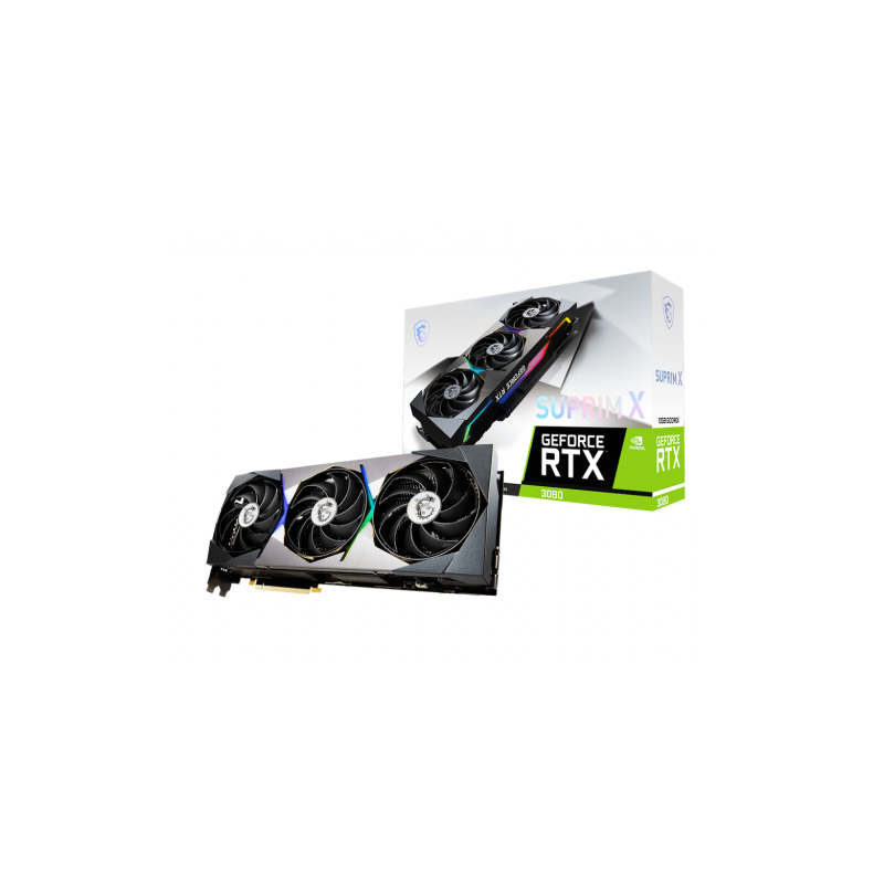 MSI RTX 3080 SUPRIM X 12G LHR NVIDIA GeForce RTX 3080 12 GB GDDR6X