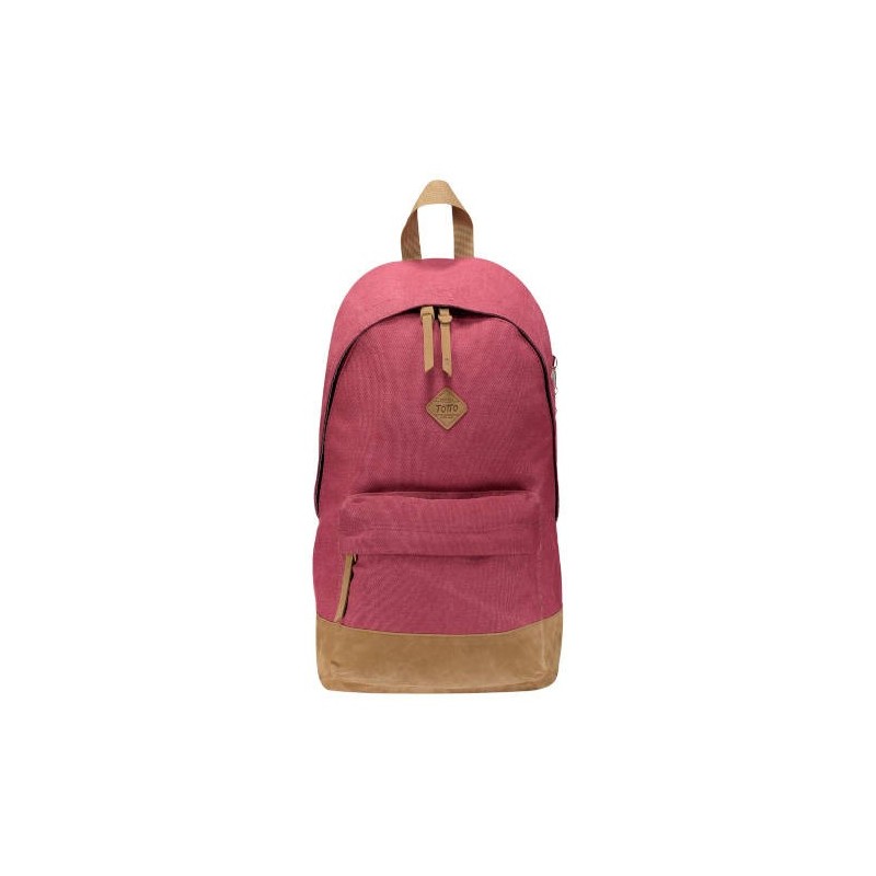 MOCHILA JUVENIL MODELO YEREM ROJO/MARRON TOTTO MA04CNY002-1620J-R46