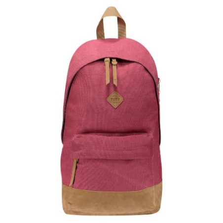 MOCHILA JUVENIL MODELO YEREM ROJO/MARRON TOTTO MA04CNY002-1620J-R46