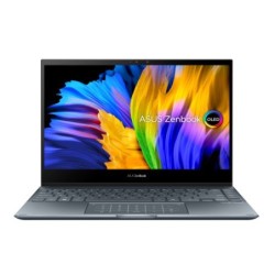 ASUS ZenBook Flip 13 OLED UX363EA-HP568T - Portátil 13.3" Full HD (Core i7-1165G7, 16GB RAM, 1TB SSD, Iris Xe Graphics, Windows 10 Home) Gris Pino - Teclado QWERTY español