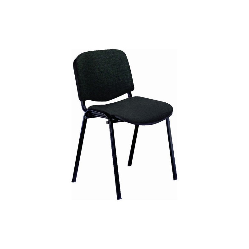 SILLA CONFIDENTE RODANO TAPIZADA NEGRA UNISIT D5S/EN