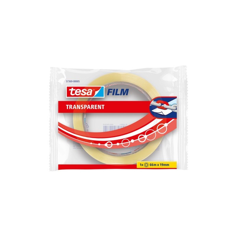 TESA 57369-00005 plástico autoahdesivo 1 pieza(s) Transparente