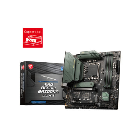 MSI MAG B660M BAZOOKA DDR4 placa base Intel B660 LGA 1700 micro ATX