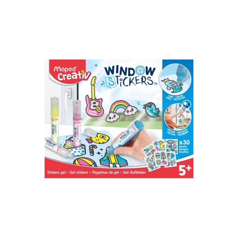 MALETÍN DECORACIÓN 5 ROTULADORES GEL + 30 PLANTILLAS MAPED 907036