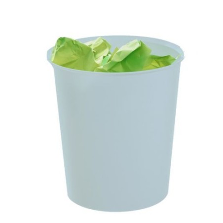 PAPELERA ECOGREEN 100% RECICLADO Y RECICLABLE AZUL PASTEL 18 LITROS 290X310 MM ARCHIVO 2000 2001 AZ PS