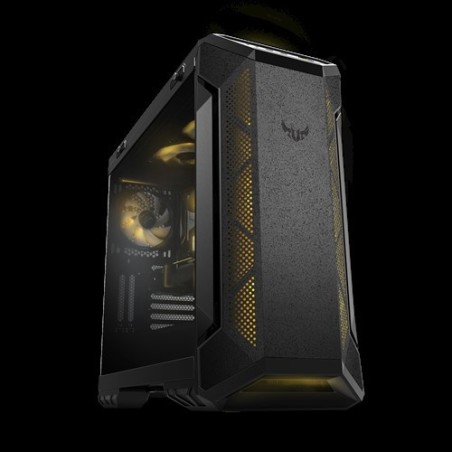 CAJA ASUS TUF GAMING GT501VC,ATX MID TOWER,METAL+CRISTAL,4X2.5"/3.5"+3X2.5",FAN 3X120MM AURA RGA+1X140MM,2XUSB3.1+AUDIO+MICRO (BLANCA)