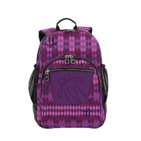 MOCHILA CRAYOLES REFUERZO CAUCHO+BOLSILLOS MORADA TOTTO MA04ECO029-1710N-6M2