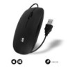 RATÓN ÓPTICO ULTRADELGADO CON CABLE USB WIRED FLAT MOUSE BLACK