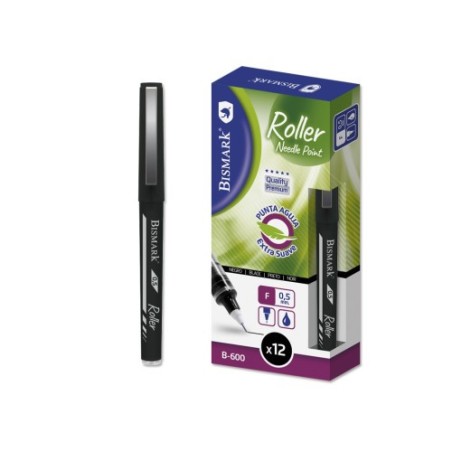 ROLLER PUNTA AGUJA B-600  0,5MM NEGRO BISMARK  326142