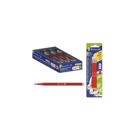 Bismark 327534 Recambio de bolígrafo Rojo 3 pieza(s)