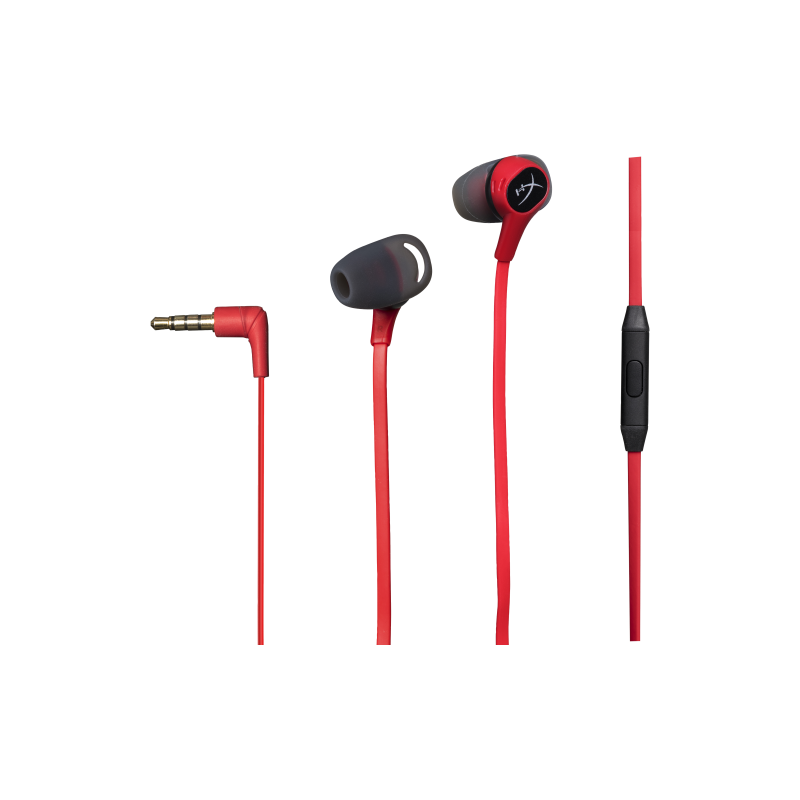 HP HyperX Cloud Auriculares Alámbrico Dentro de oído Juego Negro, Rojo