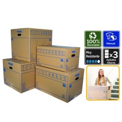 Fellowes 6207201 empaque Caja de cartón para envíos Azul, Marrón