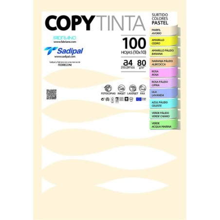Sadipal Copy Tinta 80 papel para impresora de inyección de tinta A4 (210x297 mm) 100 hojas Multicolor
