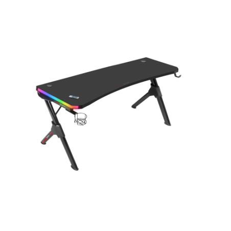 Mars Gaming MGD140RGB Negro Mesa Gaming RGB 140cm Soportes Extra Alfombrilla Total