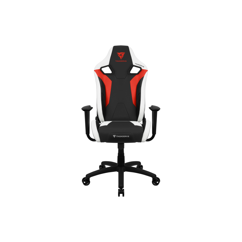 ThunderX3 XC3BR, Silla Gaming de Escritorio, Diseño Ergonómico + Cojines Ajustables, Rojo