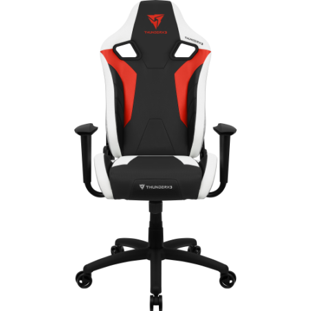 ThunderX3 XC3BR, Silla Gaming de Escritorio, Diseño Ergonómico + Cojines Ajustables, Rojo