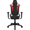 ThunderX3 XC3BR, Silla Gaming de Escritorio, Diseño Ergonómico + Cojines Ajustables, Rojo