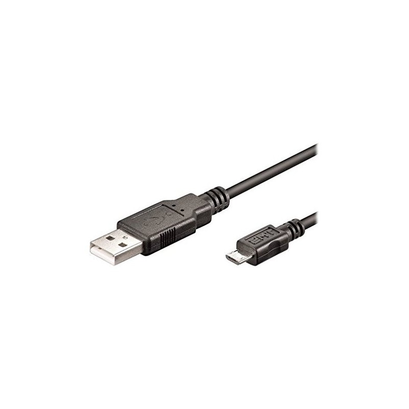 Ewent EW-UAB-010-MC cable USB 1 m USB 2.0 Micro-USB A USB A Negro
