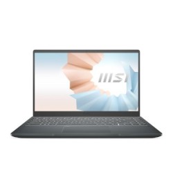 MSI Modern 14 B11SBU-497ES Portátil 35,6 cm (14") Full HD Intel® Core™ i7 de 11ma Generación 16 GB DDR4-SDRAM 1000 GB SSD NVIDIA GeForce MX450 Wi-Fi 6 (802.11ax) Windows 10 Home Gris
