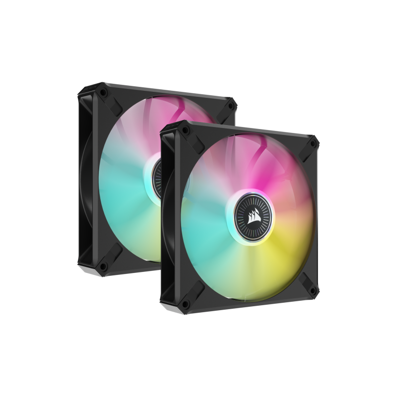 Corsair iCUE ML140 RGB ELITE Carcasa del ordenador Ventilador 14 cm Negro 2 pieza(s)