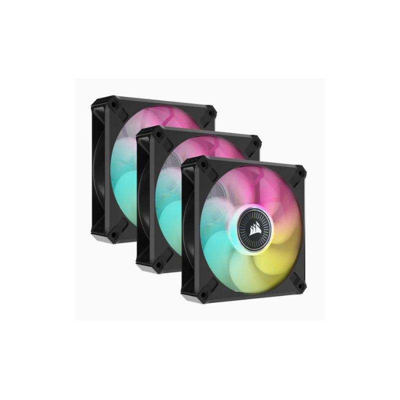 Corsair CO-9050113-WW ventilador de PC Carcasa del ordenador 12 cm Negro 3 pieza(s)