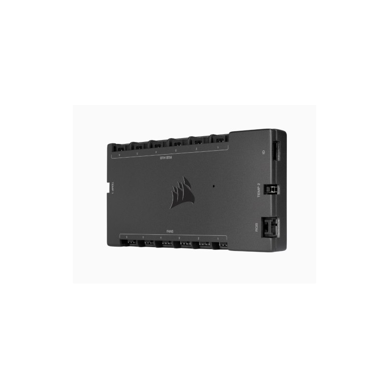 Corsair iCUE Commander Core XT controlador de velocidad de ventilador 6 canales Negro