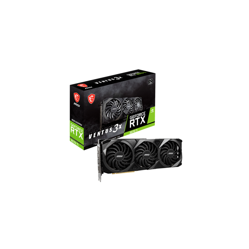 MSI RTX 3070 TI VENTUS 3X 8G OC tarjeta gráfica NVIDIA GeForce RTX 3070 Ti 8 GB GDDR6X