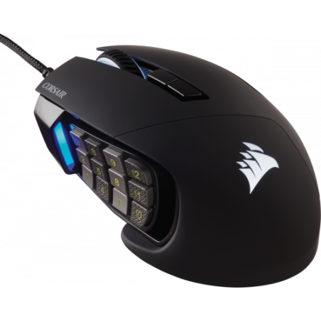 Corsair Scimitar RGB Elite ratón mano derecha USB tipo A Óptico 18000 DPI