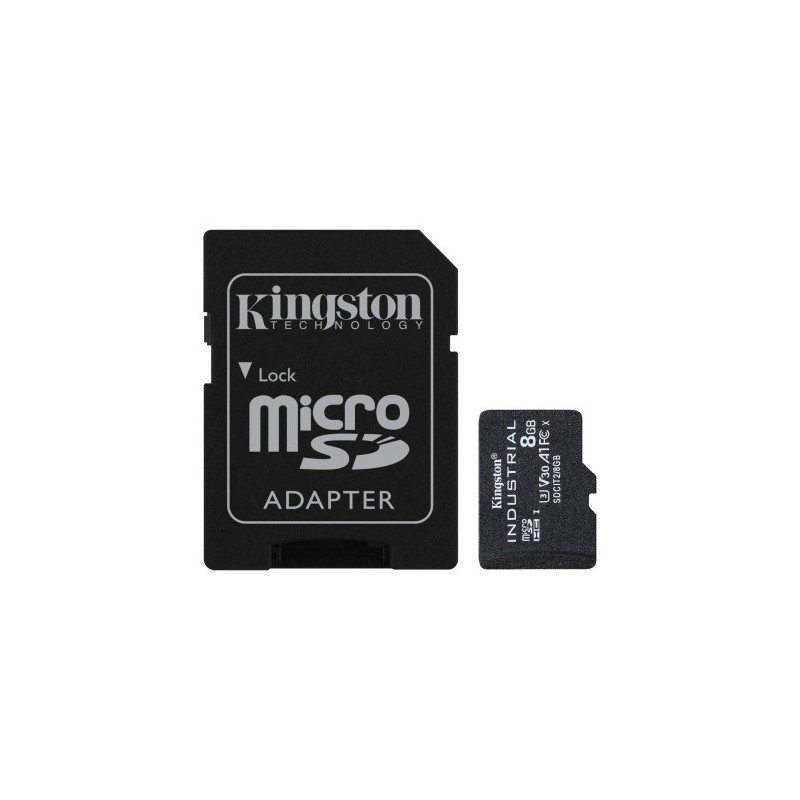 Kingston Technology Industrial 8 GB MicroSDHC UHS-I Clase 10