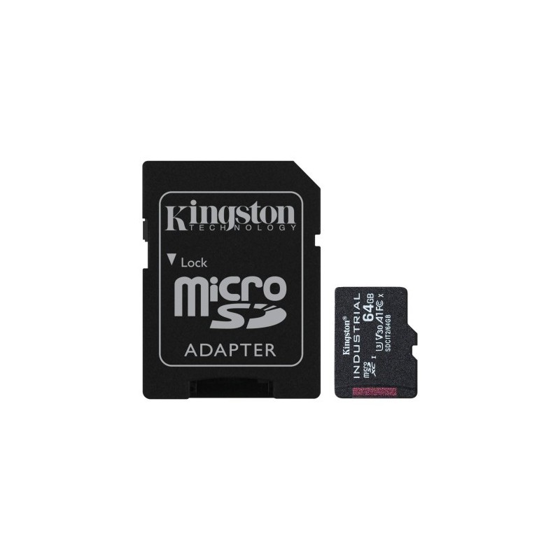 Kingston Technology Industrial 64 GB MicroSDXC UHS-I Clase 10