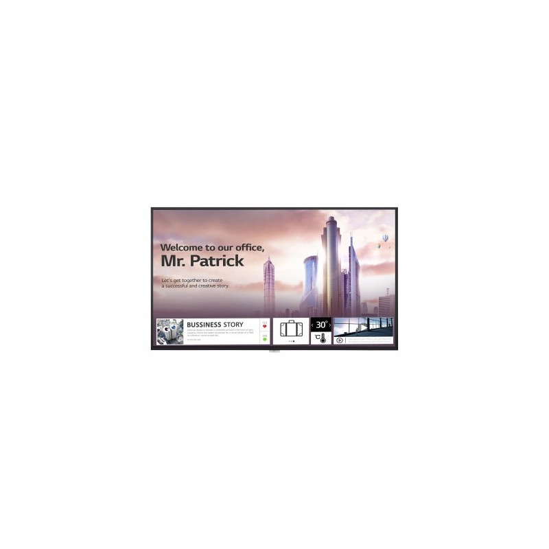 LG UH5F Pantalla plana para señalización digital 139,7 cm (55") IPS 4K Ultra HD Negro Procesador incorporado Web OS