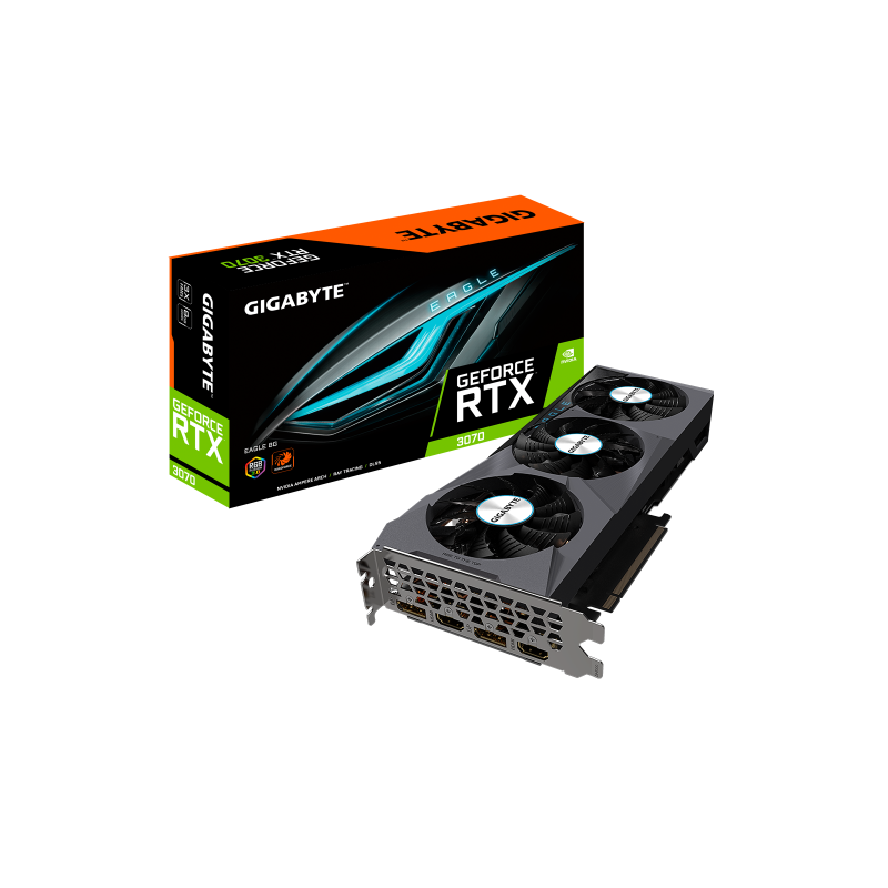 Gigabyte GeForce RTX 3070 EAGLE 8G (rev. 2.0) NVIDIA 8 GB GDDR6(NO VALIDO PARA MINERIA)