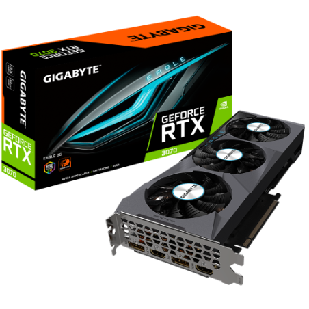 Gigabyte GeForce RTX 3070 EAGLE 8G (rev. 2.0) NVIDIA 8 GB GDDR6(NO VALIDO PARA MINERIA)