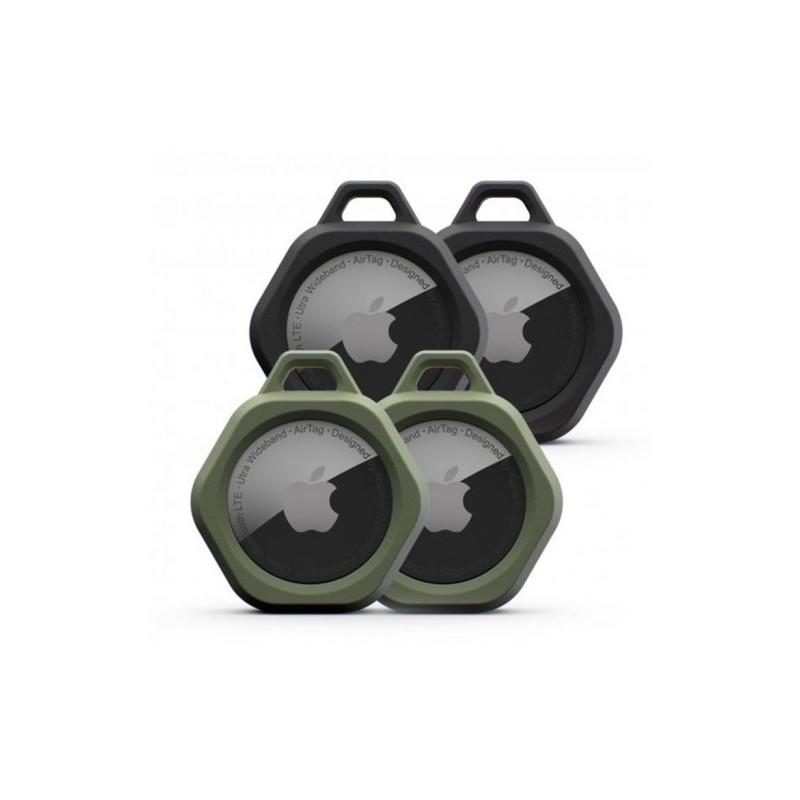 APPLE AIRTAGS SCOUT - BLACK/OLIVE - 4 PACK